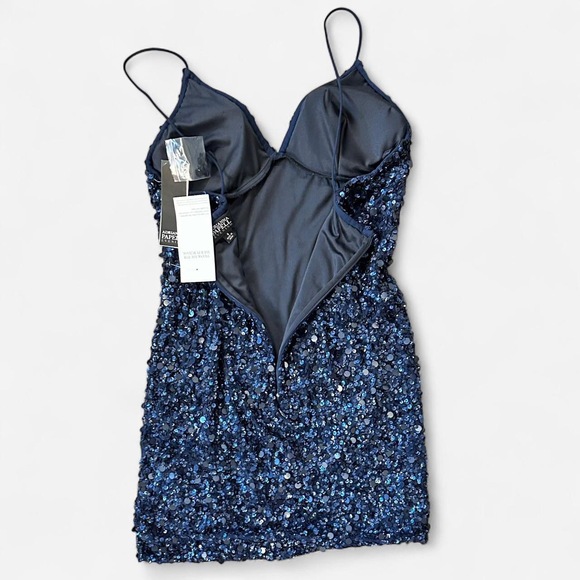 Blue sequin party dress - Picture 6 of 9